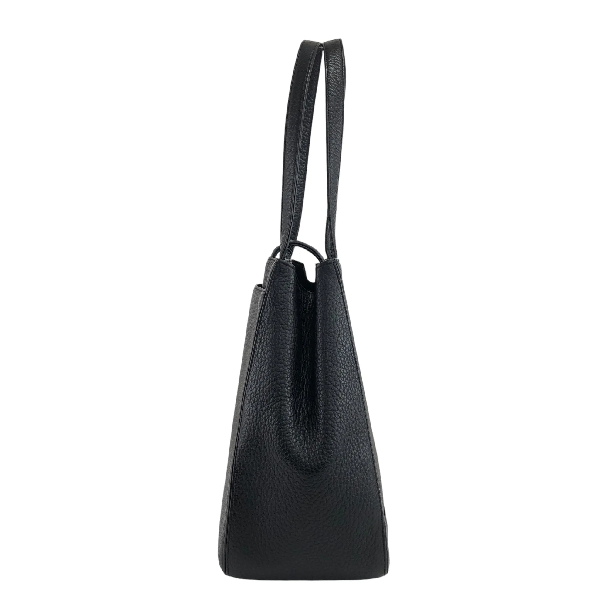 Yves Saint Laurent Logo Handbag Black Vintage ib4dvb