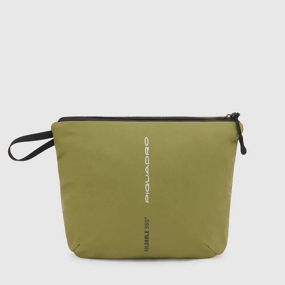 Zaino PIQUADRO Pieghevole porta PC 15,6" in Nylon Riciclato Linea Foldable Colore Nero - CA6005FLD