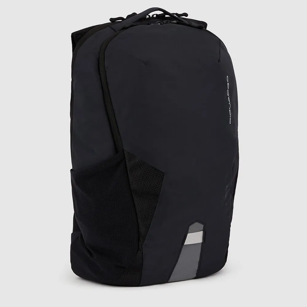 Zaino PIQUADRO Pieghevole porta PC 15,6" in Nylon Riciclato Linea Foldable Colore Nero - CA6005FLD
